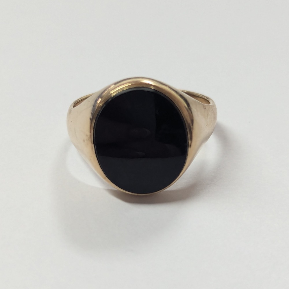 •BLACK SUNSTONE - OVAL• bezel capped silver ring (size 9)